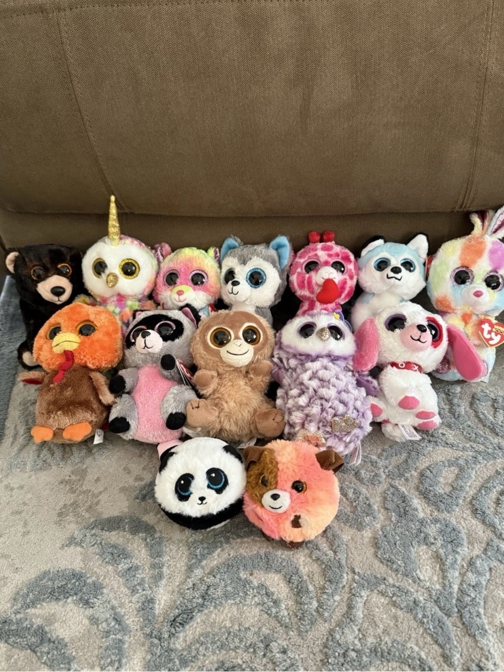 Ty Beanie Boos Multicolor Plush Stuffed Animals